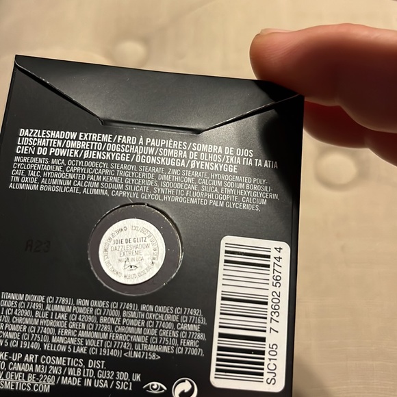 New MAC cosmetics dazzle shadow extreme pro palette refill pan Joie de Glitz - Picture 6 of 8